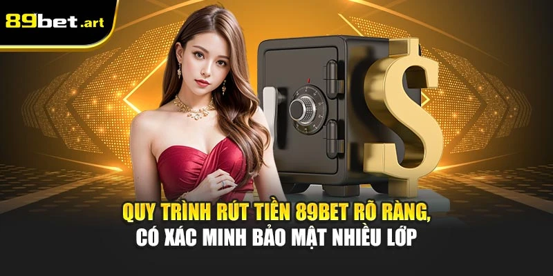 Quy trình rút tiền 89Bet rõ ràng, có xác minh bảo mật nhiều lớp