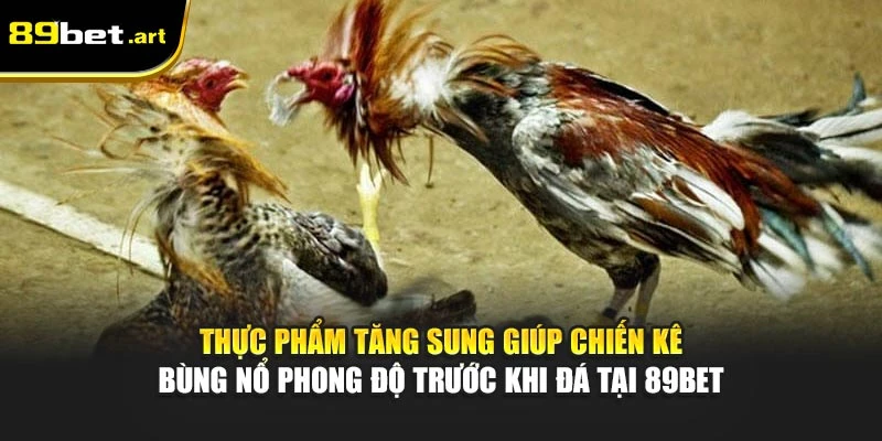 Thực phẩm tăng sung giúp chiến kê bùng nổ phong độ trước khi đá tại 89Bet