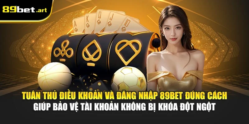 Tuân thủ điều khoản và đăng nhập 89Bet đúng cách giúp bảo vệ tài khoản không bị khóa đột ngột